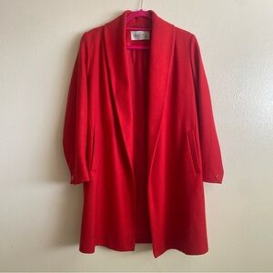 100% wool red coat